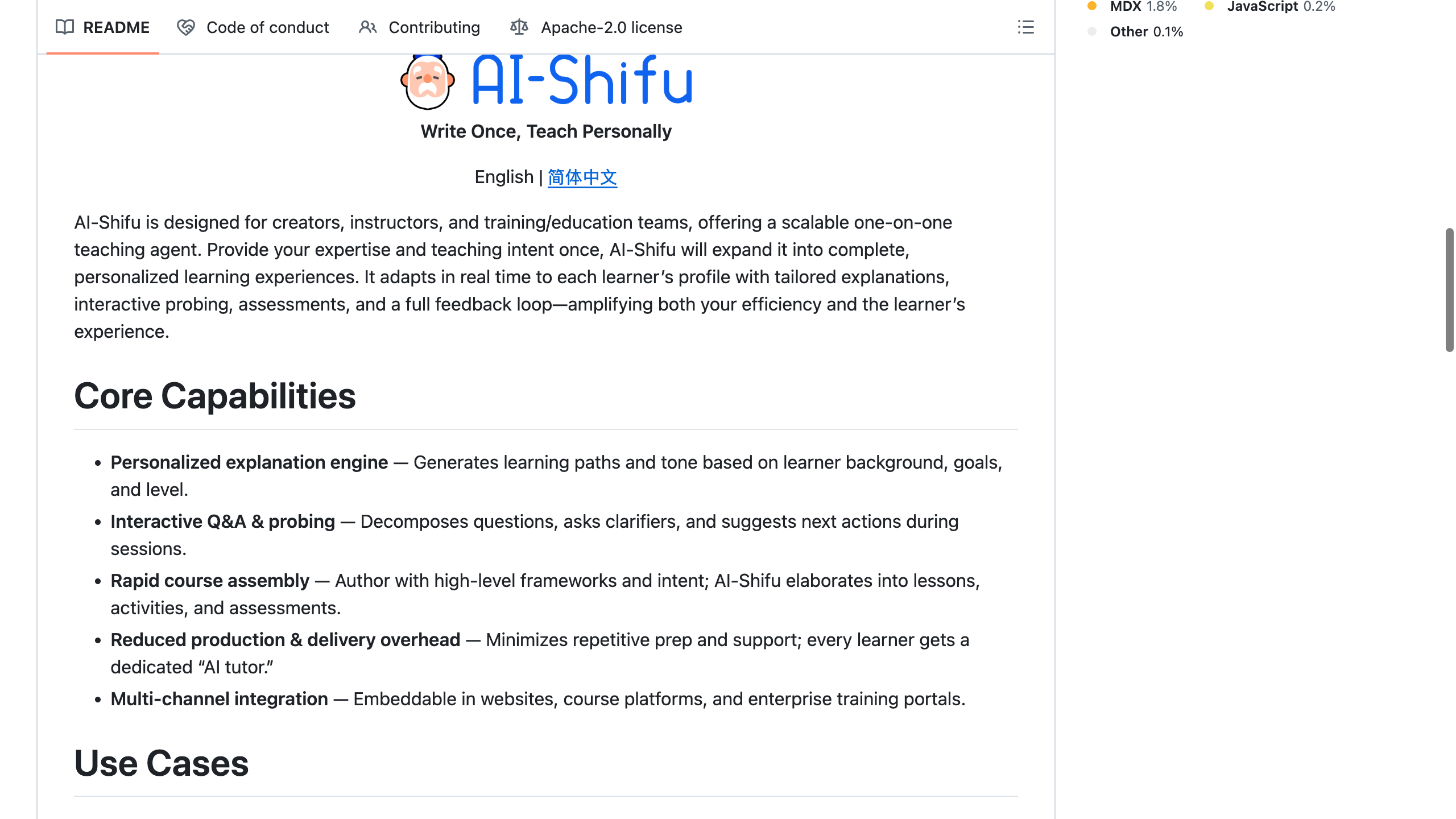 AI-Shifu README